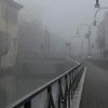 The Naviglio Grande with the fog